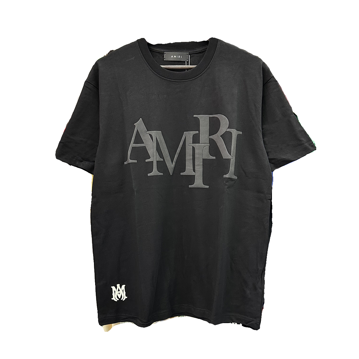 Amiri Niche Style Maychao T-shirt High Street Men and Women Couple Foam Retro Loose Print Trendy American Fashion Brand Short Sleeve