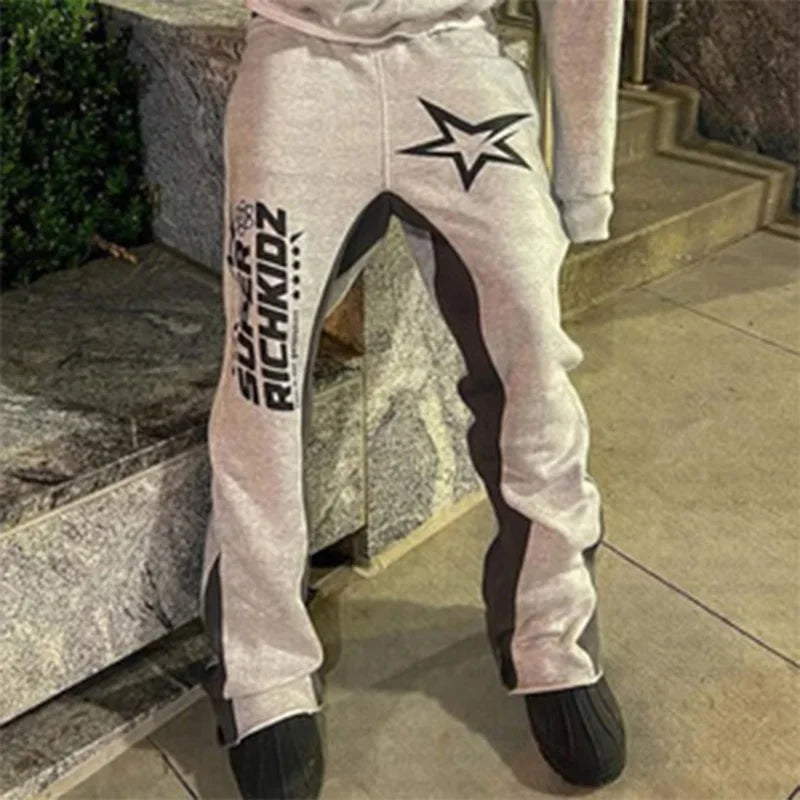 2024 Rich Kidz Autumn/Winter New Y2K Clothes Men's clothing and Women's Pants Fitness Pants Fashion Trend High Street Pants Casual Pants