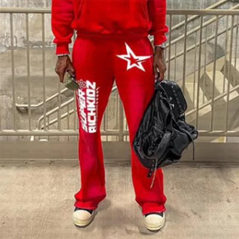 2024 Rich Kidz Autumn/Winter New Y2K Clothes Men's clothing and Women's Pants Fitness Pants Fashion Trend High Street Pants Casual Pants