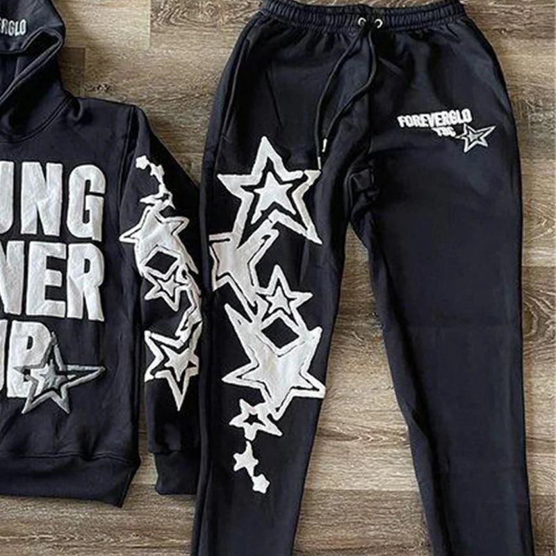 Young Shiner Club Hoodie Women Harajuku Long Sleeve Oversized Sweatshirt Hip Hop Loose Pocket Hooded Jacket Coat Streetwear Y2k clothes