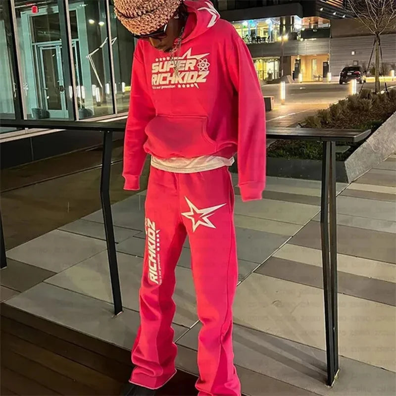 2024 Rich Kidz Autumn/Winter New Y2K Clothes Men's clothing and Women's Pants Fitness Pants Fashion Trend High Street Pants Casual Pants